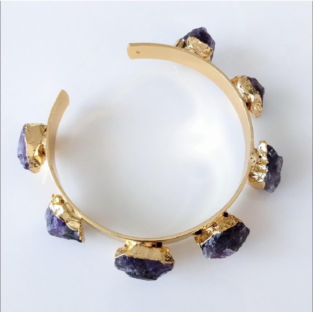 Amethyst Bangle Bracelet - Picture 4 of 5
